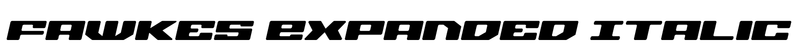 Fawkes Expanded Italic