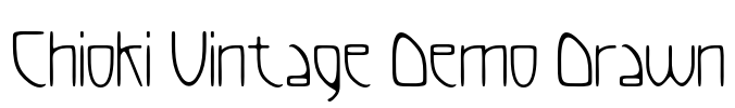 Chioki Vintage Demo Drawn