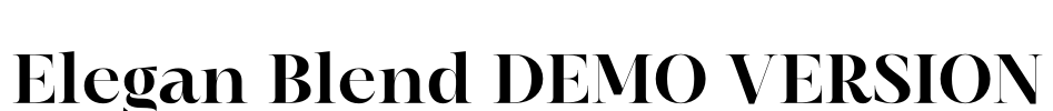 Elegan Blend DEMO VERSION