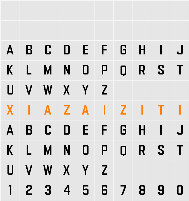 Gemsbuck 03 Bold 字符映射表