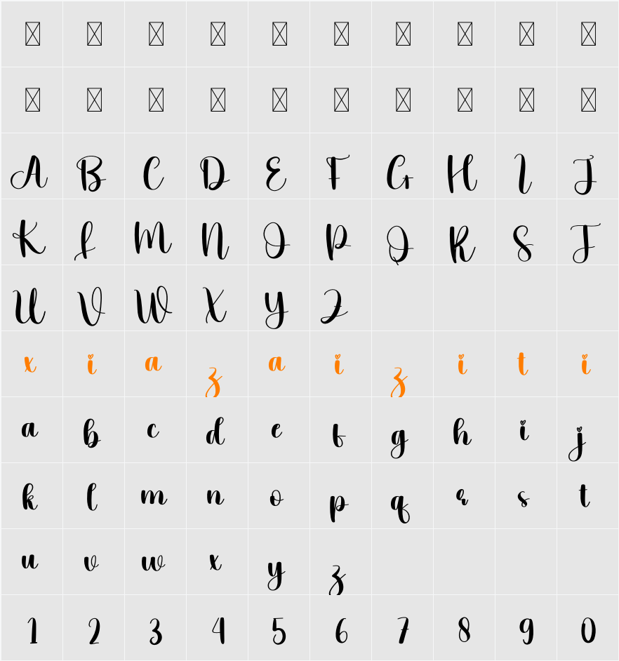 Chubby 字符映射表