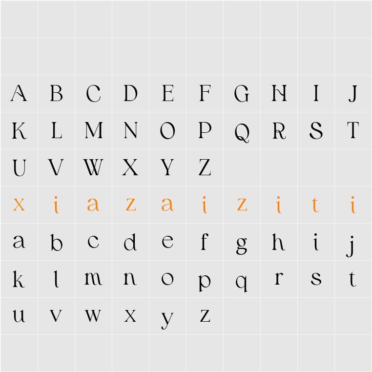 Eleyna Demo 字符映射表