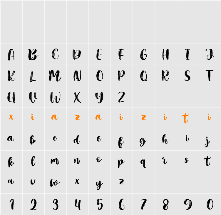 Cithally 字符映射表