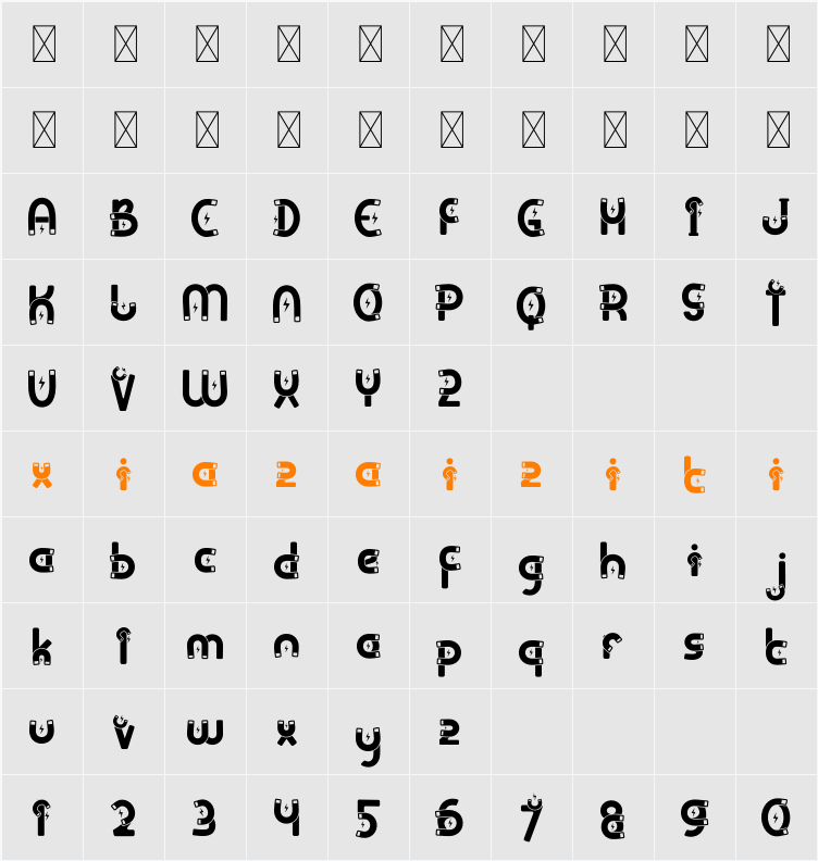 Clever Science Magnet 字符映射表