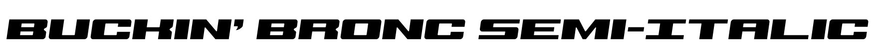 Buckin' Bronc Semi-Italic