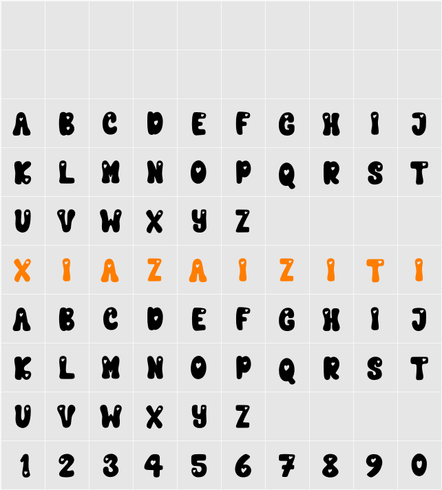 Cuppy Honney 字符映射表