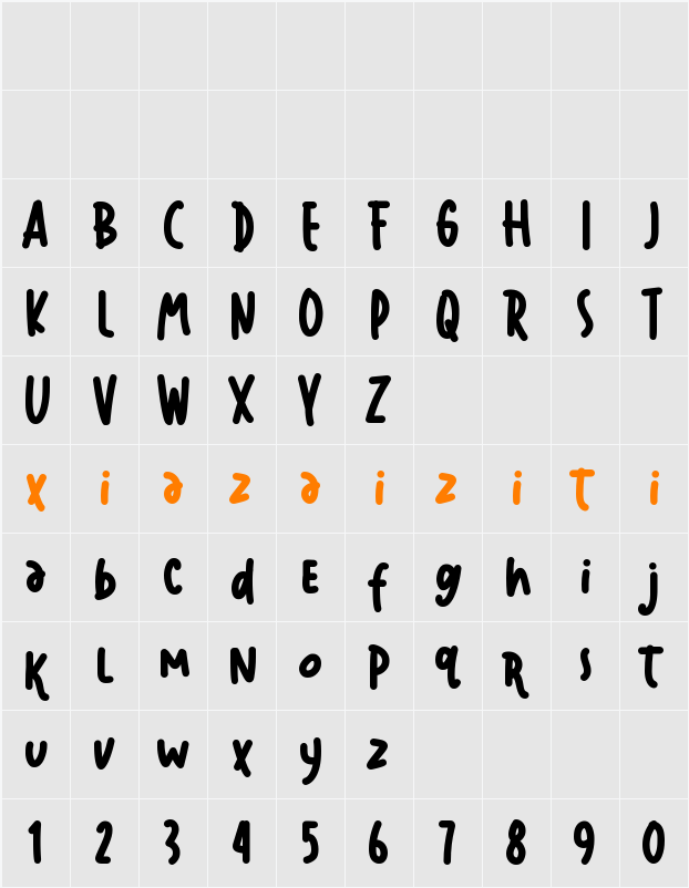 Crazy Jazzy 字符映射表