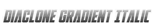DiaClone Gradient Italic