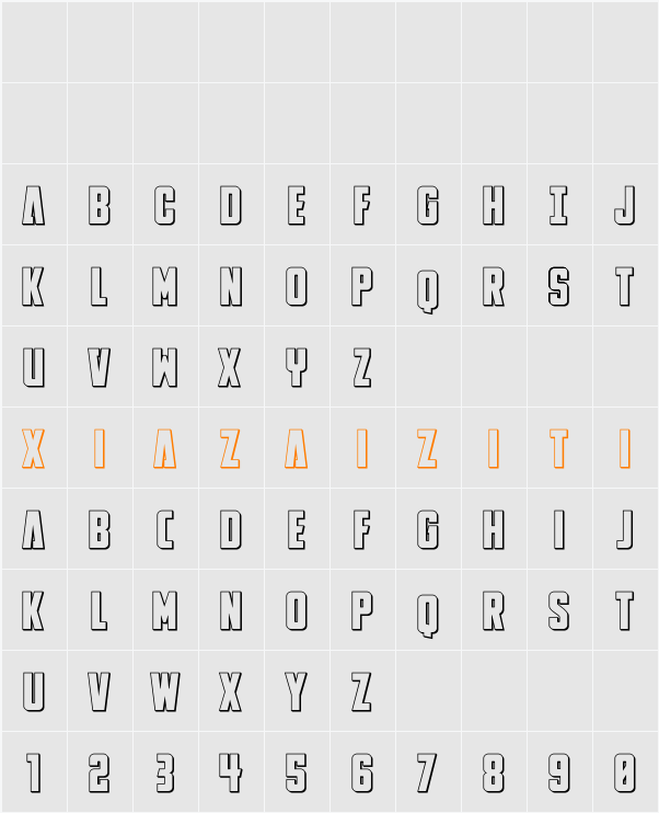 DiaClone 3D 字符映射表