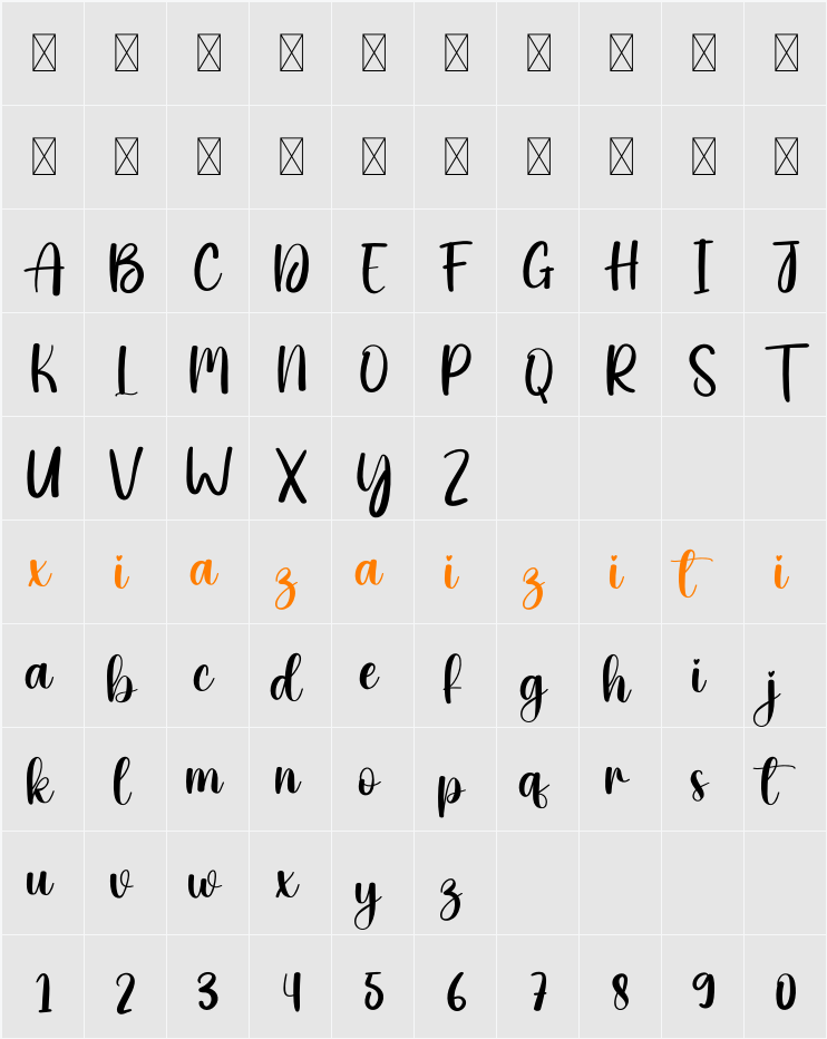 Dandelion 字符映射表