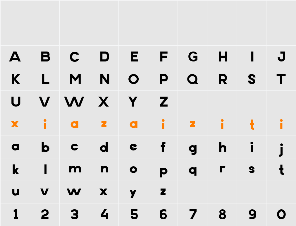 Erigo ExtBd 字符映射表