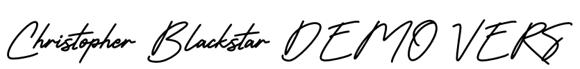 Christopher Blackstar DEMO VERS