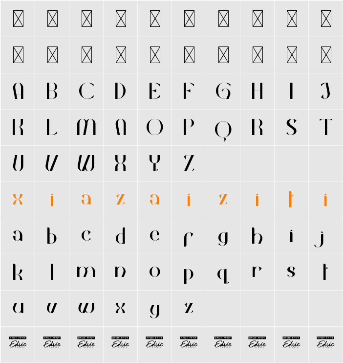 CreamyblackDemo 字符映射表