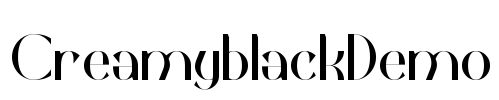 CreamyblackDemo 字体预览图