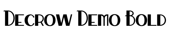 Decrow Demo Bold