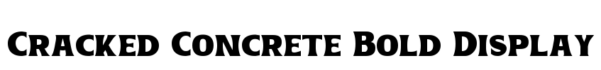 Cracked Concrete Bold Display
