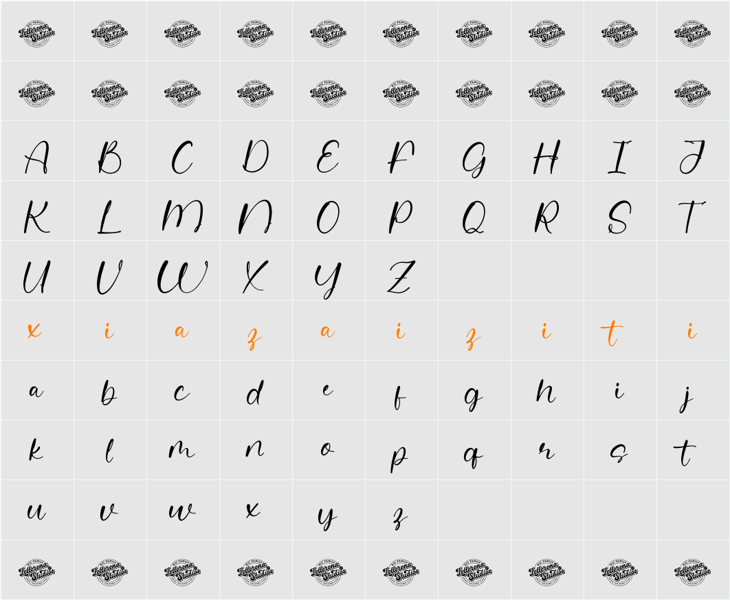 Festive Partys DEMO VERSION 字符映射表