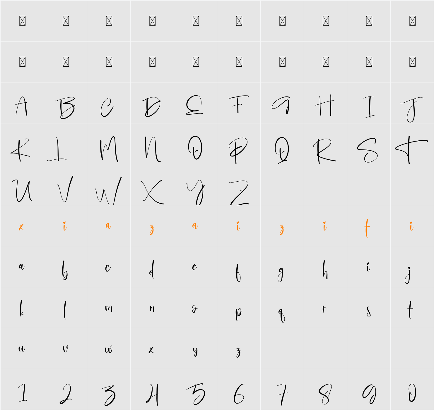 Everyday 字符映射表