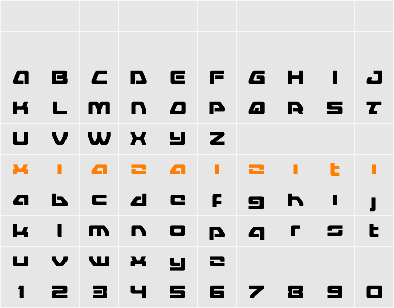 Furian Compact 字符映射表