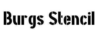 Burgs Stencil