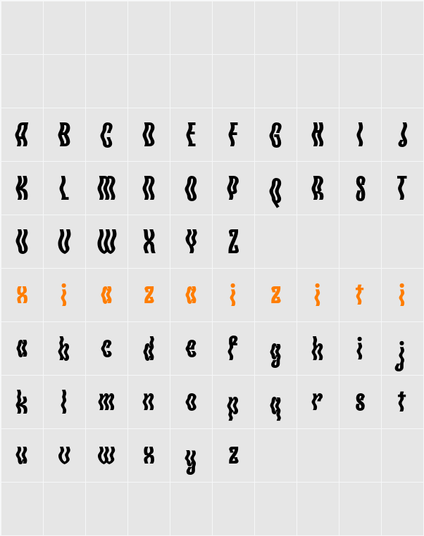 CS Lachen Demo 字符映射表