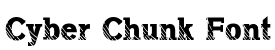 Cyber Chunk Font