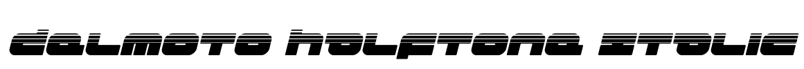 Delmoto Halftone Italic
