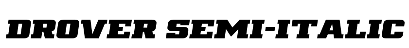 Drover Semi-Italic