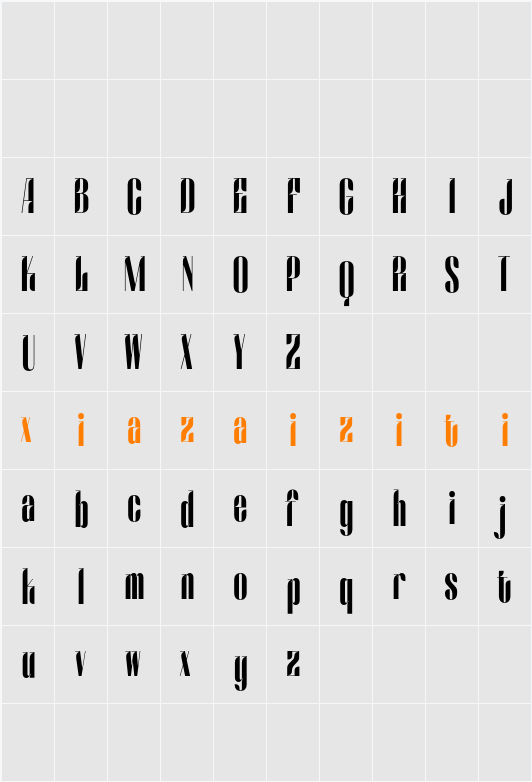 CS Carlos Demo 字符映射表