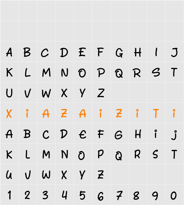 Funky Coffee 字符映射表