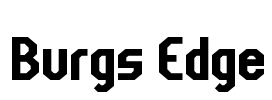 Burgs Edge 字体预览图