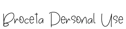 Broceta Personal Use