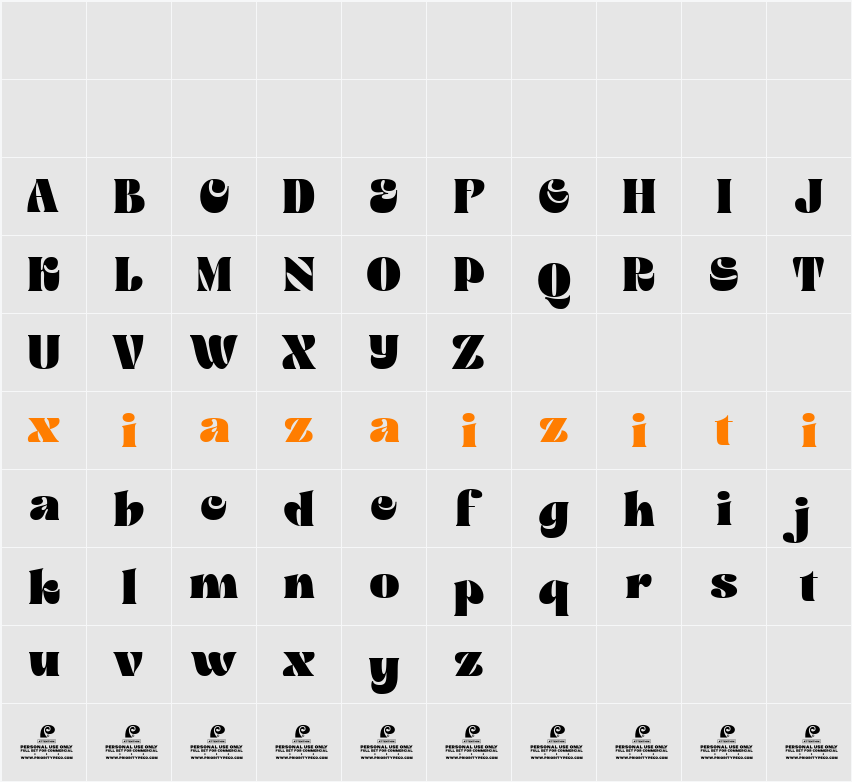Dream Stage DEMO 字符映射表