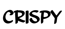 CRISPY 字体预览图