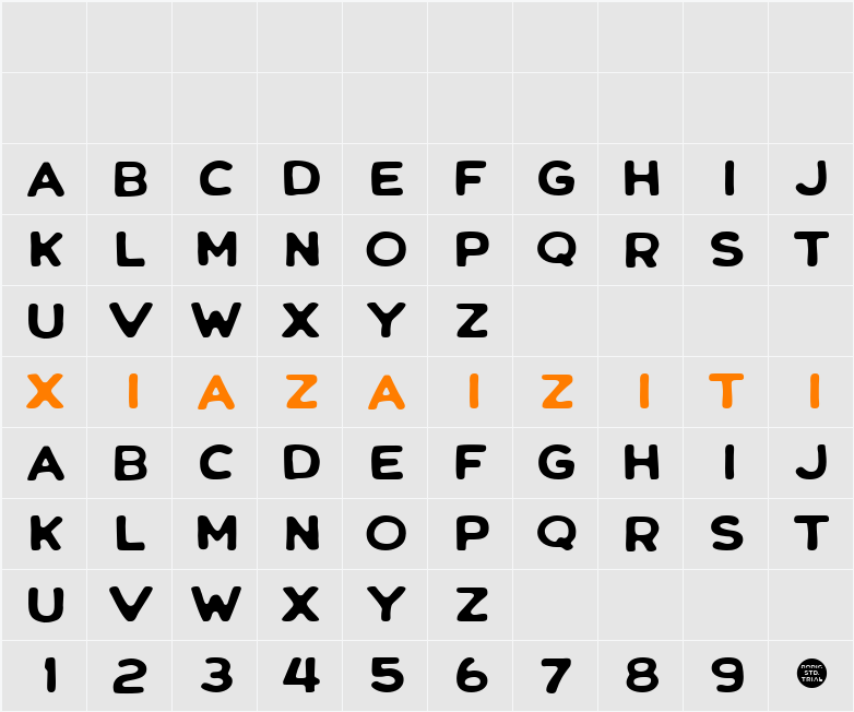 Dilland Sans 字符映射表