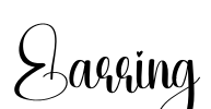 Earring 字体预览图