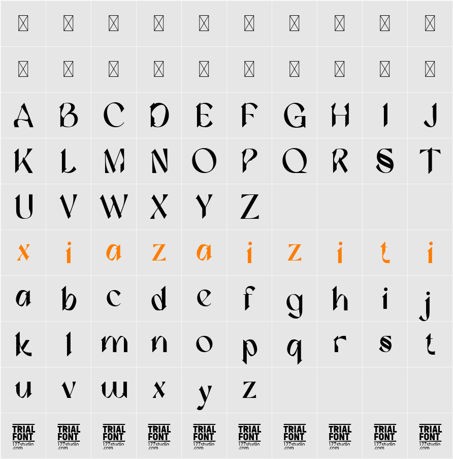 Exploring Constantly Demo 字符映射表