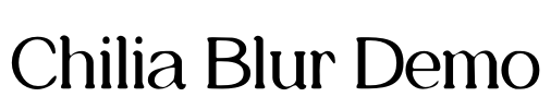 Chilia Blur Demo