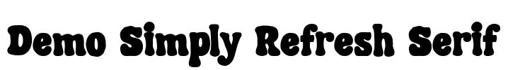 Demo Simply Refresh Serif