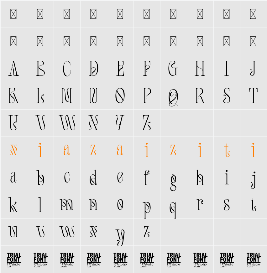 Continents Boundless Demo 字符映射表