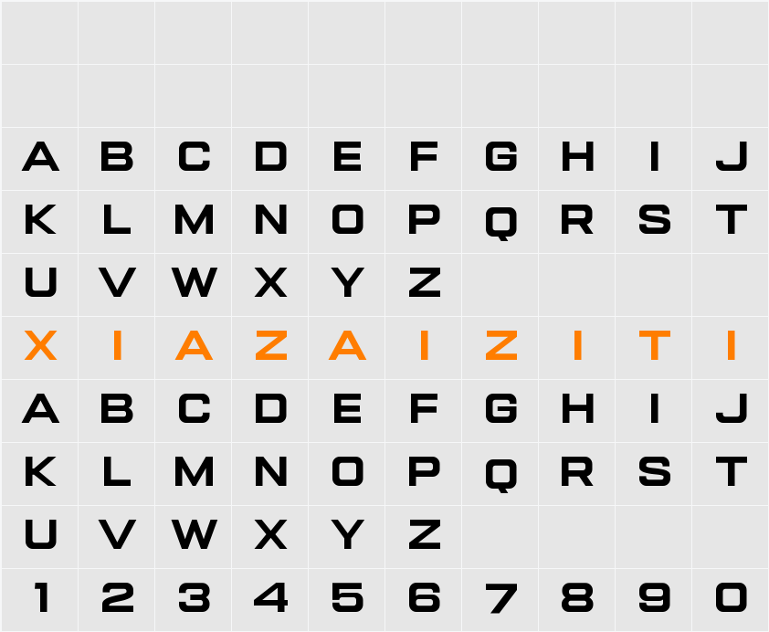 Gemsbuck 01 Bold 字符映射表