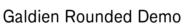 Galdien Rounded Demo
