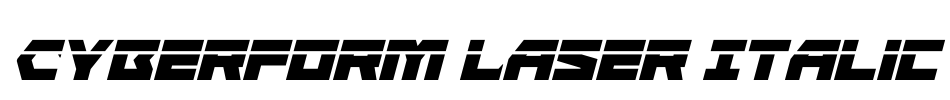 Cyberform Laser Italic