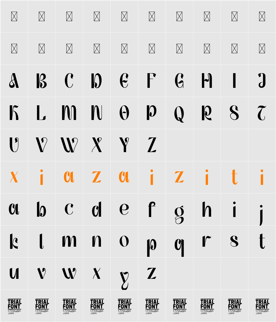 DIFFERENT MESSAGES DEMO 字符映射表