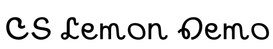 CS Lemon Demo