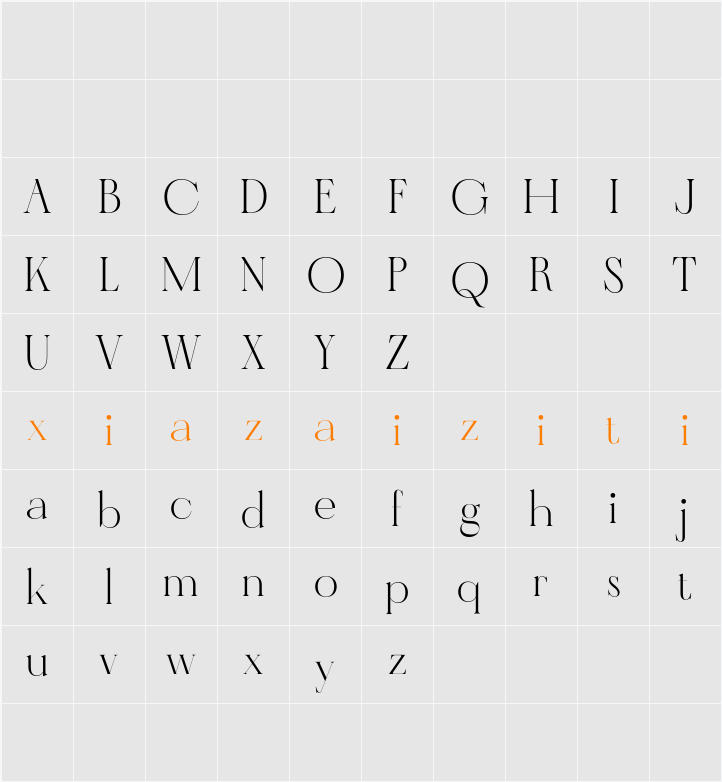 CS Rowena Demo 字符映射表