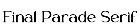 Final Parade Serif