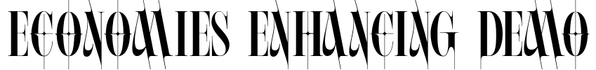 ECONOMIES ENHANCING DEMO 字体预览图