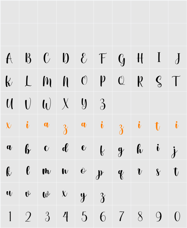 Crafting 字符映射表