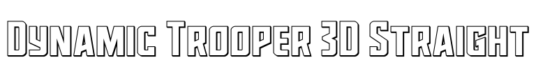 Dynamic Trooper 3D Straight